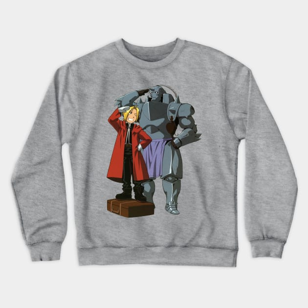 Brothers of Steel Crewneck Sweatshirt by snespix